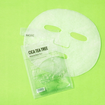Nacific Cica Tea Tree Relaxing Mask / Kojąca Maska w Płachcie