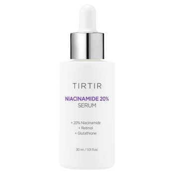 TIRTIR Niacinamide 20% Serum, Rozjaśniająco - Ujędrniające Serum do Twarzy z Niacynamidem i Retinolem, 30ml